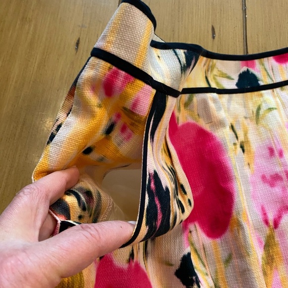 Anthropologie Tabitha Women’s Skirt Floral Spring Colorful Cotton Pockets size 6 - Picture 7 of 12